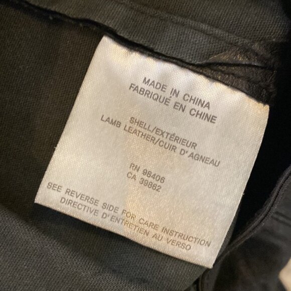 theory 100% lamb leather seamed leggings size 2 - Picture 8 of 8